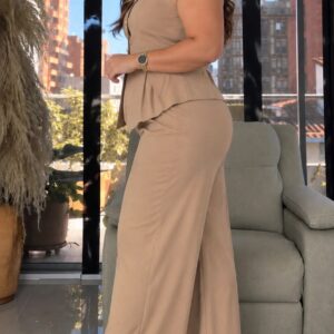 Conjunto pantalón chaleco talla plus